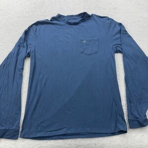 Bird Dogs Mens Blue Long Sleeve T-Shirt with Pocket Size L Casual